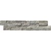 Msi Sage Green Splitface Ledger Panel 6 in.  X 24 in.  Natural Quartzite Wall Tile, 6PK ZOR-PNL-0128